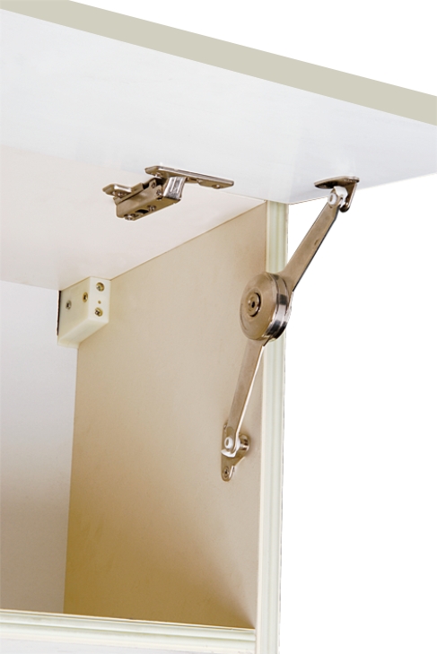 up-opening flap hinge